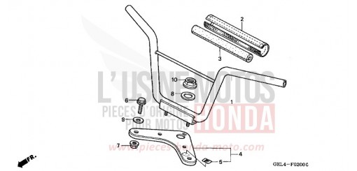 HANDLE PIPE/TOP BRIDGE XR50R2 de 2002